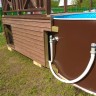 Каркасный бассейн морозоустойчивый Лагуна 3.5 х 1.25м (полная комплектация) Шоколад/35011F