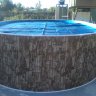 Каркасный бассейн морозоустойчивый Лагуна стальной 3.70х2.44х1.25м овальный (вкапываемый) цвет Шоколад/36624401